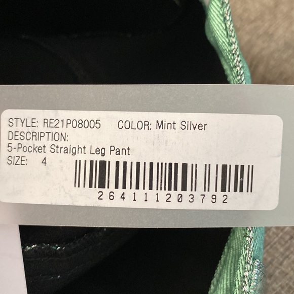 Area Straight Leg Metallic Trousers , brand New . Sold out - Picture 7 of 7